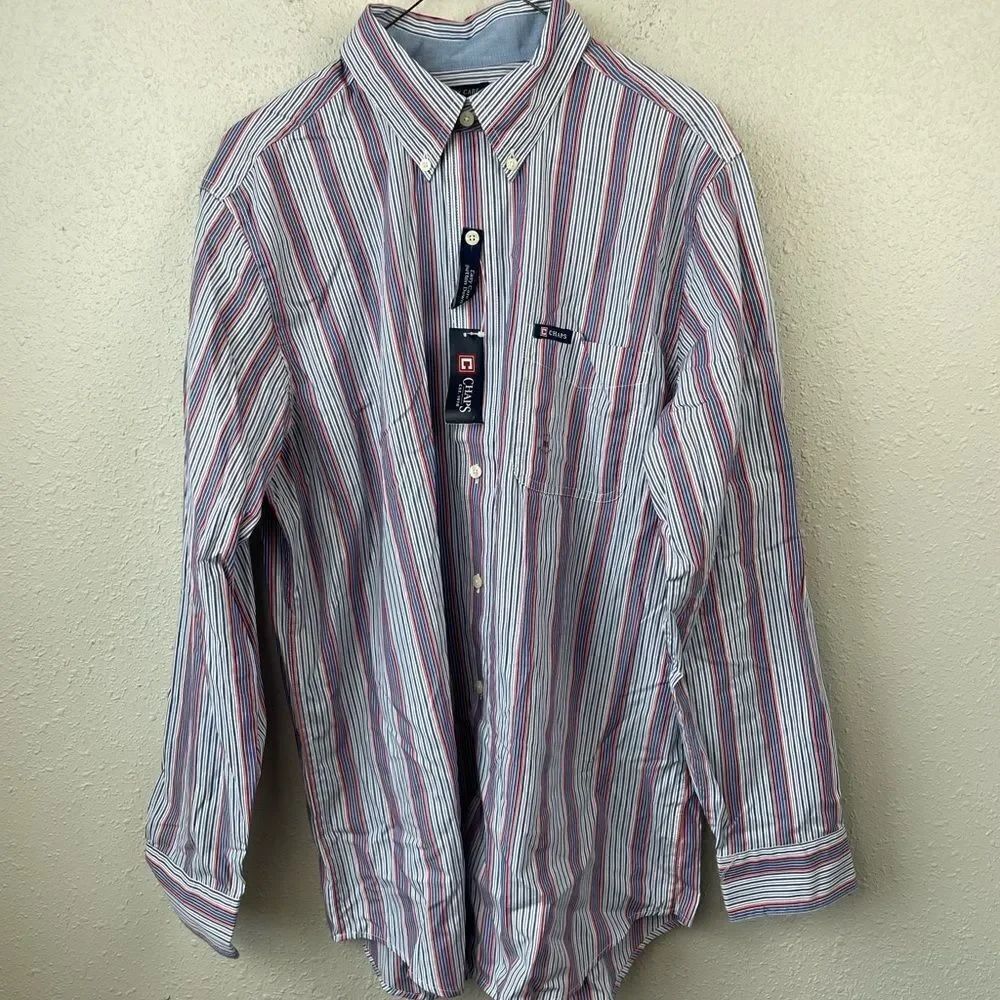 NWT Chaps Easy Care Button Down Shirt Size M